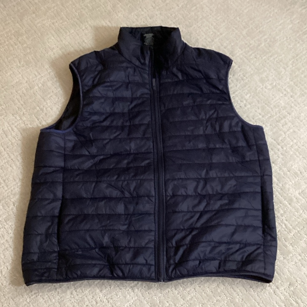 Men's ET TU Navy Quilted Vest 3X